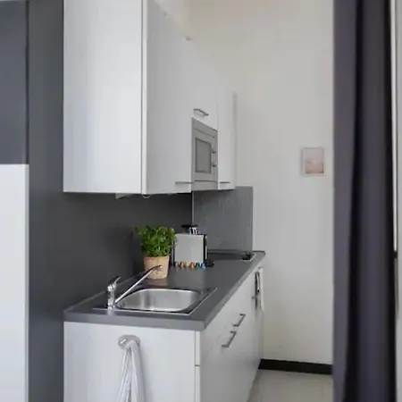 Zentral Parkplatz Kueche Fitnessraum Apartment Leipzig